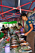 Yangon Myanmar. street sellers of the Chinese quarter.